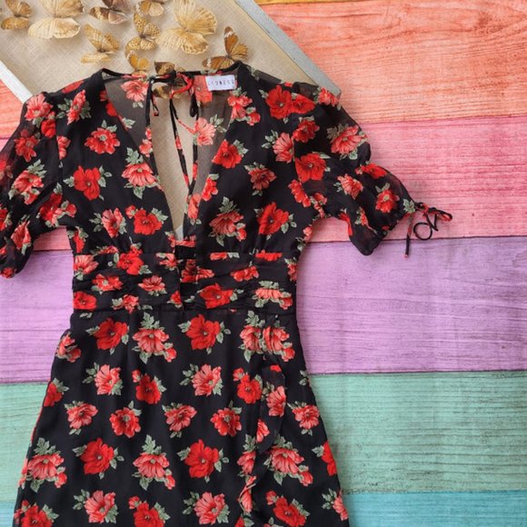 Princess Polly Lioness Madison Floral Mini Dress L - Picture 10 of 11